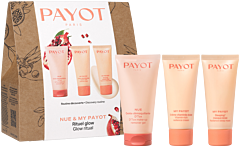 Payot Glow-Pflegeset 2024 = My Payot Crème vitaminée éclat + Nue Gelée Démaquillante D'Tox + My Payot Sleeping masque éclat